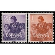 España Spain 1296/97 1960 III Centenario de la muerte de San Vicente de Paul MHN