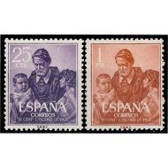 España Spain 1296/97 1960 III Centenario de la muerte de San Vicente de Paul MHN