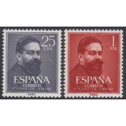 España Spain 1320/21 1960 100º Aniv. de Isaac Albeniz MNH