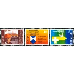 FAU1/S Suiza Switzerland 1030/32 1977 Serie propaganda MNH FAU1/S Suiza Switzerland 1030/32 1977 Serie propaganda MNH