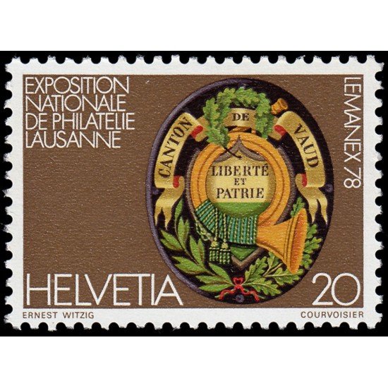 Suiza Switzerland 1046 1978 Lemanex Exposición nacional de filatelia MNH
