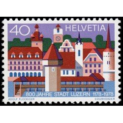 Suiza Switzerland 1047 1978 800 Aniv. de la ciudad de Lucerne MNH Suiza Switzerland 1047 1978 800 Aniv. de la ciudad de Lucerne MNH