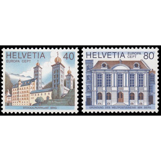 Suiza Switzerland 1058/59 1978 Europa Monumentos históricos MNH