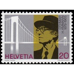 Suiza Switzerland 1076 1979 100 Aniv. de O.H. Ammann, constructor de puentes MNH Suiza Switzerland 1076 1979 100 Aniv. de O.H. Ammann, constructor de puentes MNH