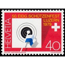 Suiza Switzerland 1077 1979 50 Fiesta federal de tiro Lucerne MNH Suiza Switzerland 1077 1979 50 Fiesta federal de tiro Lucerne MNH