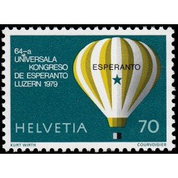 TRA2/S Suiza Switzerland 1078 1979 Congreso mundial de esperanto Lucerne Globo MNH TRA2/S Suiza Switzerland 1078 1979 Congreso mundial de esperanto Lucerne Globo MNH