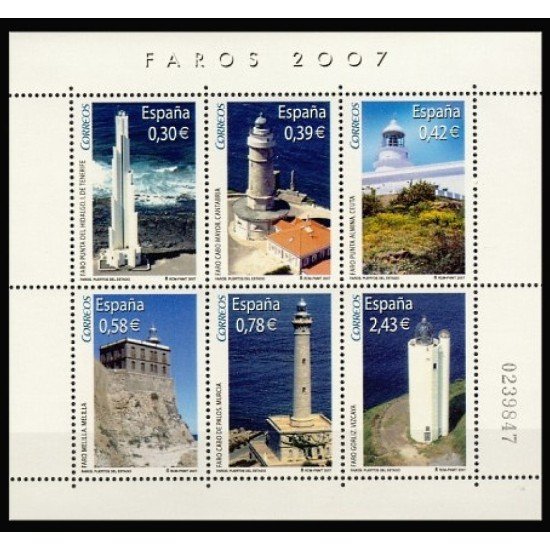España Spain 4348 2007 Faros MNH