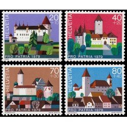 VAR1/S Suiza Switzerland 1086/89 1979 Pro patria Castillos suizos MNH VAR1/S Suiza Switzerland 1086/89 1979 Pro patria Castillos suizos MNH