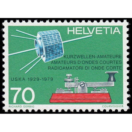 ATS/VAR1/S Suiza Switzerland 1094 1979 50 Aniv. de la Unión suiza de radioaficionados de onda corta MNH