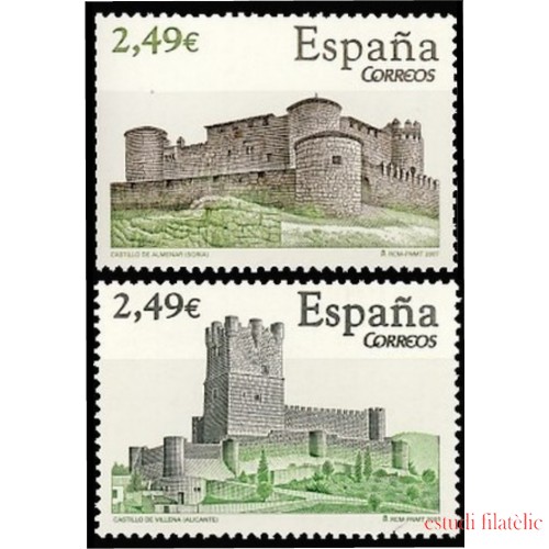 España Spain 4349/50 2007 Castillos MNH