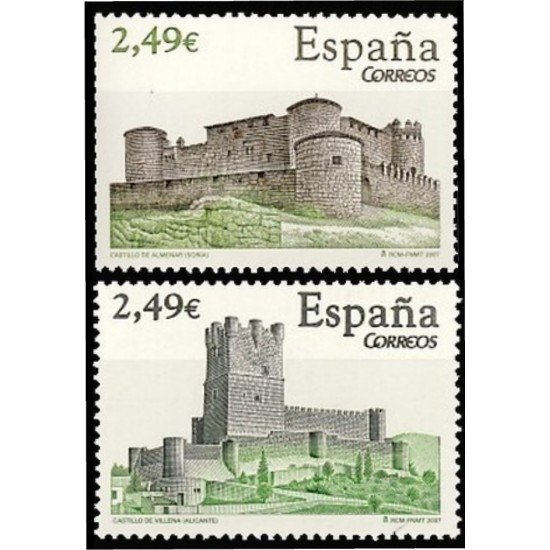España Spain 4349/50 2007 Castillos MNH España Spain 4349/50 2007 Castillos MNH