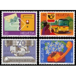 TRA1/VAR2 Suiza Switzerland 1110/13 1980 Serie PTT MNH TRA1/VAR2 Suiza Switzerland 1110/13 1980 Serie PTT MNH
