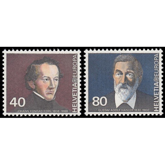 Suiza Switzerland 1104/05 1980 Europa Personajes diversos MNH