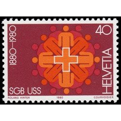 Suiza Switzerland 1115 1980 Cent. de la Unión Sindical suiza Símbolo MNH Suiza Switzerland 1115 1980 Cent. de la Unión Sindical suiza Símbolo MNH