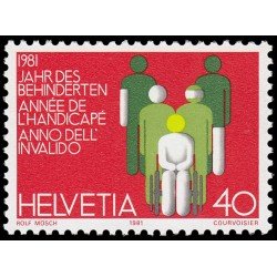 MED/VAR3/S Suiza Switzerland 1122 1981 Año inter. de los discapacitados Figuras humanas MNH MED/VAR3/S Suiza Switzerland 1122 1981 Año inter. de los discapacitados Figuras humanas MNH
