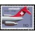 TRA2/S Suiza Switzerland 1125 1981 50 Aniv. de la compañía aérea Swissair Cola de avión MNH
