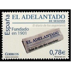 España Spain 4352 2007 Diarios Centenarios El Adelantado de Segovia MNH España Spain 4352 2007 Diarios Centenarios El Adelantado de Segovia MNH