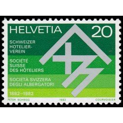 VAR1/S Suiza Switzerland 1143 1982 Cent. de la Sociedad suiza de hoteleros MNH VAR1/S Suiza Switzerland 1143 1982 Cent. de la Sociedad suiza de hoteleros MNH