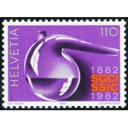 VAR1/S Suiza Switzerland  Nº 1147  1982 Cent. de la Sociedad suiza de Industria Químicas Lujo