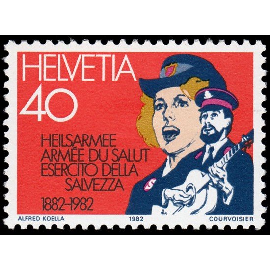 Suiza Switzerland 1162 1982 Centenario de la Armada de la Salud en Suiza MNH