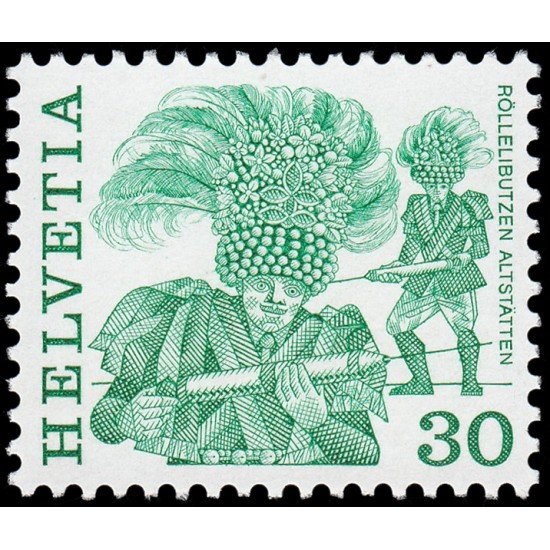 Suiza Switzerland 1170 1982 Serie Costumbres populares MNH
