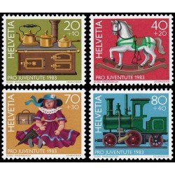 TRA2/S Suiza Switzerland 1189/92 1983 Por la juventud Juguetes antiguos MNH TRA2/S Suiza Switzerland 1189/92 1983 Por la juventud Juguetes antiguos MNH