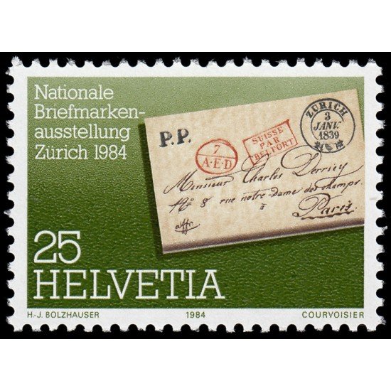 Suiza Switzerland 1196 1984 Carta prefilatélica MNH