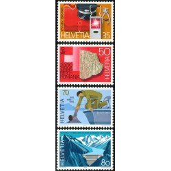 TRA2/S Suiza Switzerland 1219/22 1985 Aniversarios y acontecimientos MNH TRA2/S Suiza Switzerland 1219/22 1985 Aniversarios y acontecimientos MNH