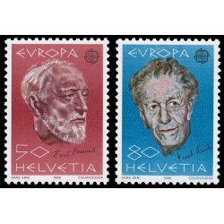 Suiza Switzerland 1223/24 1985 Europa Año europeo de la música Retratos de músicos MNH Suiza Switzerland 1223/24 1985 Europa Año europeo de la música Retratos de músicos MNH