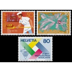 Suiza Switzerland 1230/32 1985 Aniversariso y acontecimientos MNH Suiza Switzerland 1230/32 1985 Aniversariso y acontecimientos MNH