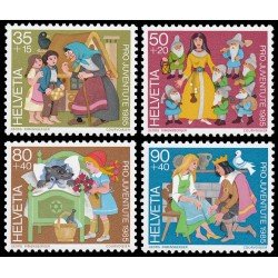 Suiza Switzerland 1233/36 1985 Por la juventud Escenas de cuentos de los hermanos Grimm MNH Suiza Switzerland 1233/36 1985 Por la juventud Escenas de cuentos de los hermanos Grimm MNH