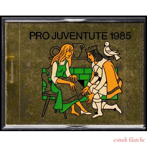 Suiza Switzerland Carnet C-1234 1985 Por la juventud Escenas de cuentos de los hermanos Grimm MNH