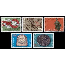 Suiza Switzerland 1237/41 1986 Aniversarios diversos MNH Suiza Switzerland 1237/41 1986 Aniversarios diversos MNH