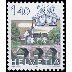 Suiza Switzerland 1242 1986 Serie Signos del zodiaco y paisajes MNH Suiza Switzerland 1242 1986 Serie Signos del zodiaco y paisajes MNH