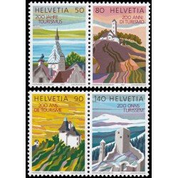 Suiza Switzerland 1280/83 1987 Bicentenario del turismo en Suiza Vistas MNH Suiza Switzerland 1280/83 1987 Bicentenario del turismo en Suiza Vistas MNH
