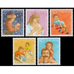 Suiza Switzerland 1288/92 1987 Por la juventud Sellos de Navidad Desarrollo del niño MNH Suiza Switzerland 1288/92 1987 Por la juventud Sellos de Navidad Desarrollo del niño MNH