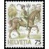 Suiza Switzerland 1313 1989 Serie Transporte postal a través de los años MNH