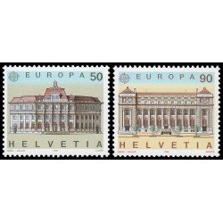 Suiza Switzerland 1347/48 1990 Europa Edificios postales MNH