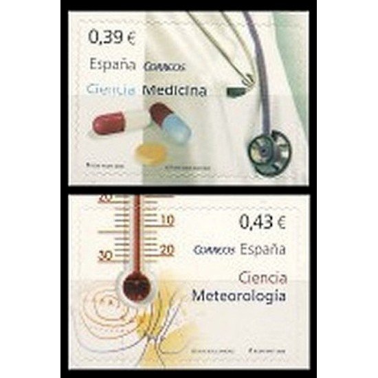 España Spain 4384/85 2008 Ciencia MNH España Spain 4384/85 2008 Ciencia MNH