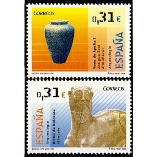España Spain 4395/96 2008 Arqueología MNH España Spain 4395/96 2008 Arqueología MNH