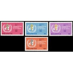 Suiza Switzerland Servicios 446/49-S 1975 OMS Logo MNH Suiza Switzerland Servicios 446/49-S 1975 OMS Logo MNH