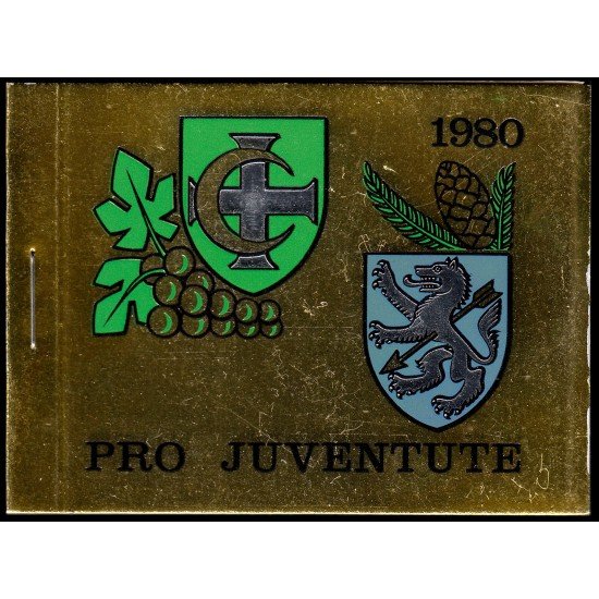 Suiza Switzerland Carnet C-1117 1980 Por la juventud Escudos comunales