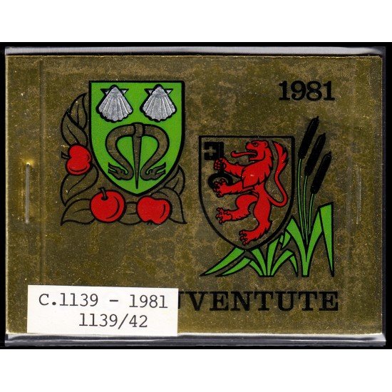 Suiza Switzerland Carnet C-1139 1981 Por la juventud Escudos comunales MNH