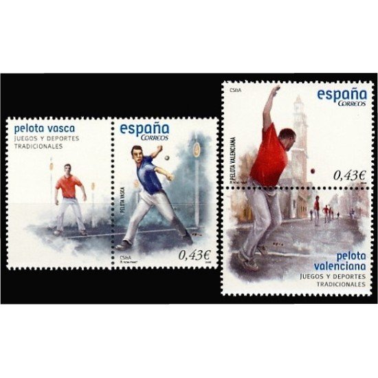 España Spain 4408/09 2008 Juegos y deportes tradicionales MNH España Spain 4408/09 2008 Juegos y deportes tradicionales MNH