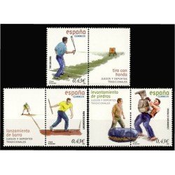 España Spain 4414/16 2008 Juegos y deportes tradicionales MNH España Spain 4414/16 2008 Juegos y deportes tradicionales MNH