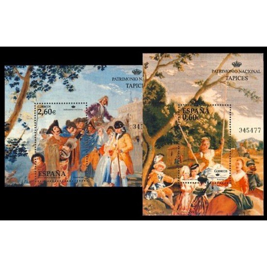 España Spain 4427/28 2008 Patrimonio tapices MNH España Spain 4427/28 2008 Patrimonio tapices MNH