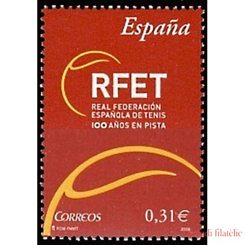 España Spain 4433 2008 Centenario de la Real Federación Española Tenis MNH