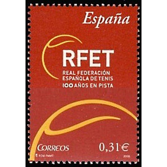 España Spain 4433 2008 Centenario de la Real Federación Española Tenis MNH España Spain 4433 2008 Centenario de la Real Federación Española Tenis MNH