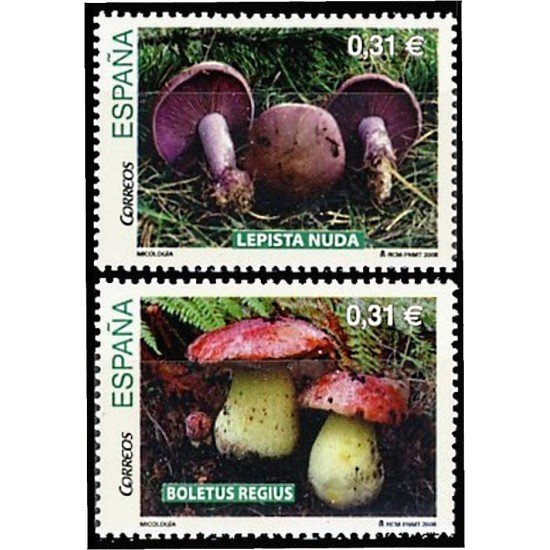 España Spain 4436/37 2008 Micología MNH España Spain 4436/37 2008 Micología MNH
