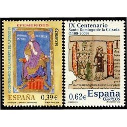 España Spain 4487/88 2009 Efemérides MNH España Spain 4487/88 2009 Efemérides MNH